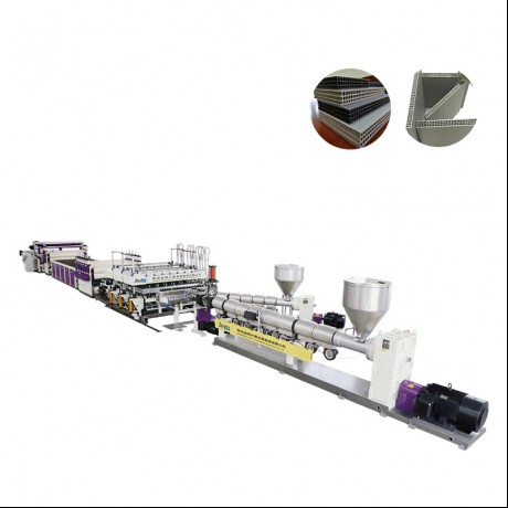 PP ṣofo Building Àdàkọ Board Ọkan m Double Out Extrusion Line