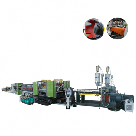 HDPE / PP / PVC Petele Iru Double Wall Corrugated Pipe Extrusion Line